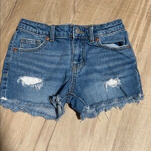 Cat & Jack Blue Distressed Kids Shorts